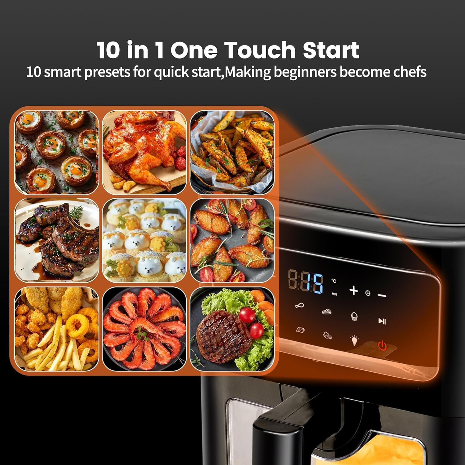 Airfryer 7L mit Sichtfenster – Gesünder Genießen & Effizient Kochen