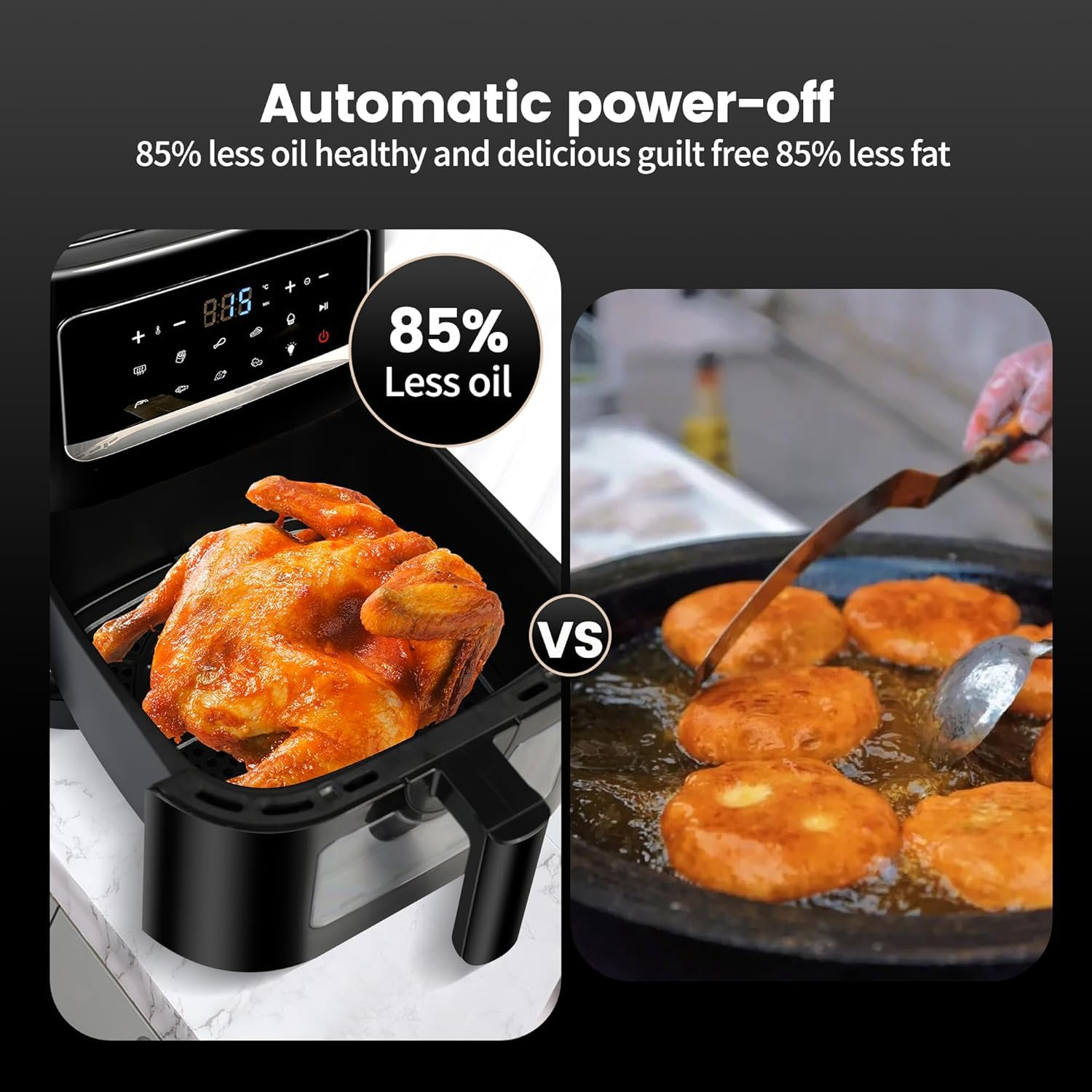 Airfryer 7L mit Sichtfenster – Gesünder Genießen & Effizient Kochen