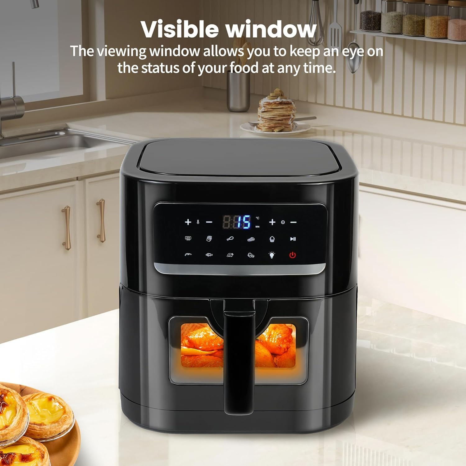 Airfryer 7L mit Sichtfenster – Gesünder Genießen & Effizient Kochen